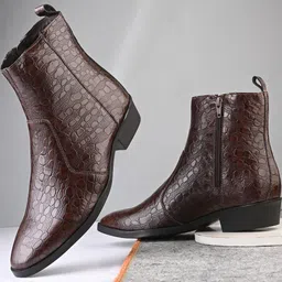 roadster Men's Stylish Brown Synthetic Chelsea Boots-picture-38