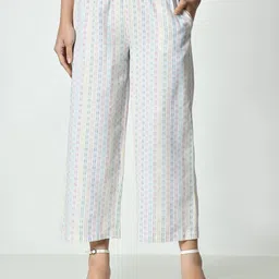 OTIRA Women Striped Palazzos-image-8