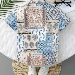 BAESD Boys Printed Casual Shirt image 3