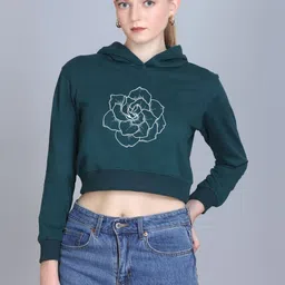 7 ISLANDS Women Printed Hooded Sweatshirt image 4