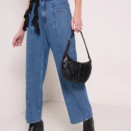 SF JEANS by Pantaloons Women Straight Fit High-Rise Low Distress Jeans-image-36