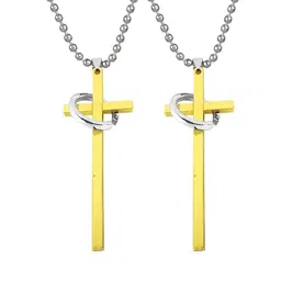 Utkarsh Gold-Plated Geometric Pendants with Chains-picture-33