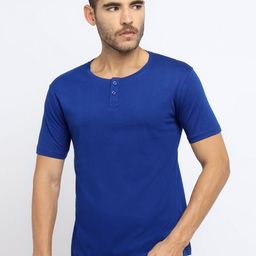 appulse Henley Neck Short Sleeves Cotton Relaxed Fit T-shirt-picture-29