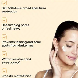 DR. SAKHIYA'S Acne & Pimple Sunscreen SPF 50 - 50 g image 2