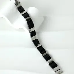 French Accent Men Silver-Plated Wraparound Bracelet-image-13