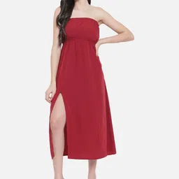 SZN Crepe A-Line Midi Dress-picture-42