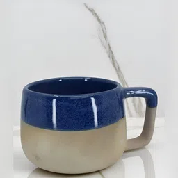 The Decor Lane Navy Blue Graphic Printed Ceramic Glossy Mug - 320 ML-image-34