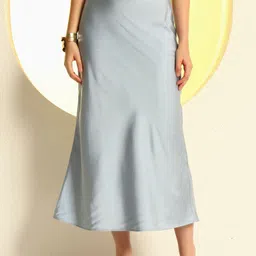 Zastraa Women High-Waisted Straight Midi Skirt-image-93