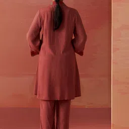 Lakshita Women Embroidered Tunic With Trouser Co-Ords image 4