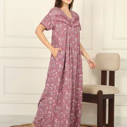 Sweet Dreams Women Printed Maxi Nightdress image 2