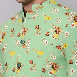 SHOWOFFFF Printed Mandarin Collar Long Sleeves Blazers image 2