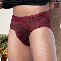 DAMENSCH Men Pack of 3 Abstract Printed Basic Briefs-picture-21