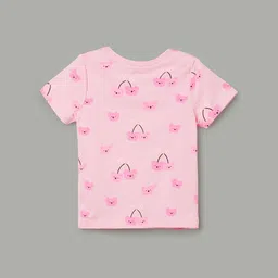 Juniors by Lifestyle Girls Pack of 2 Printed Cotton Round Neck Tshirts image 3