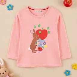 INCLUD Girls Pack Of 3 Graphic Printed Round Neck Tshirts image 5