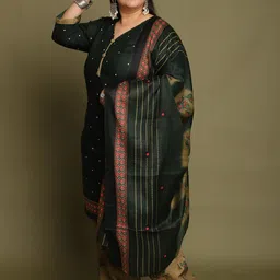Rajnandini Women Floral Printed Regular Kurta with Salwar & With Dupatta image 4