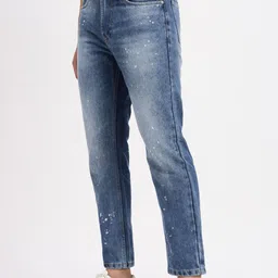 SHOWOFF Men Comfort Low-Rise Heavy Fade Bleached Jeans image 2