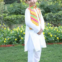 EthIndia Boys Regular Pure Cotton Kurta with Pyjamas image 2