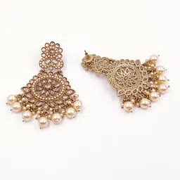 Women Click Stone Studded Jewellery Set image 2