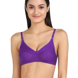 samvar Women Cotton Purple,Pink Non Padded Non-Wired Lingerie Bra Sport wear Gym Crop Tank Top-picture-15