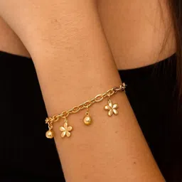 JERN Stainless Steel Gold-Plated Charm Bracelet-picture-20