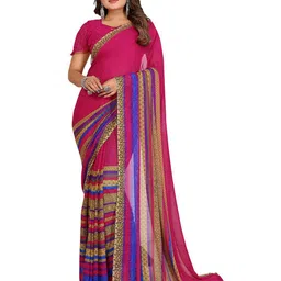 Moda Rapido Ethnic Motifs Poly Georgette Saree-picture-13