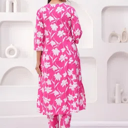 SZN Floral Printed V-Neck Top With Trousers Co-Ords image 2