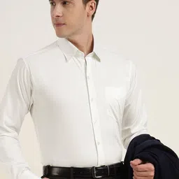 Men Premium Slim Fit Cotton Satin Formal Shirt-image-88