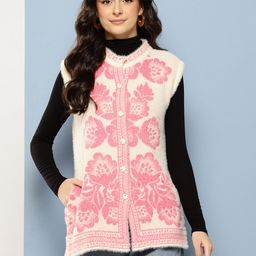 Aarika Floral Woollen Longline Cardigan-picture-36