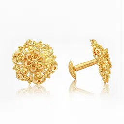 VIVASTRI Women Gold-Plated Alloy Earrings image 2