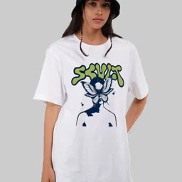 Underrated Club Women Printed Bio Finish Raw Edge T-shirt-picture-22