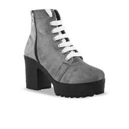 TRYME Women Casual Block-Heeled Regular Boots image 3