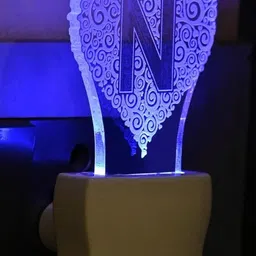 SOMIL Green & Blue Printed Glass Abstract Shaped Shaped Wall Lamp-picture-26