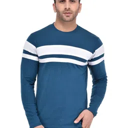 BI FASHION Men Striped Pockets T-shirt image 1