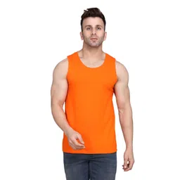 WOOSTRO Pack Of 2 Sleeveless Gym Innerwear Vests RS26 COMBO (ORANGE) (ORANGE)-picture-41
