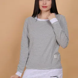 POLLOLOCO Women Striped T-shirt-picture-15