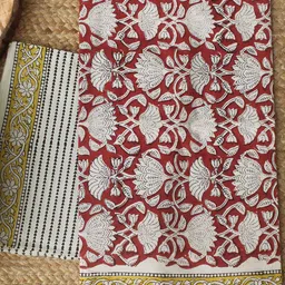 Weaves of Tradition Printed Pure Cotton Unstitched Dress Material-image-77