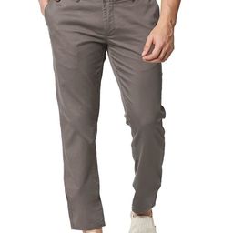 Basics Men Tapered Fit High-Rise Chinos Trousers-picture-13