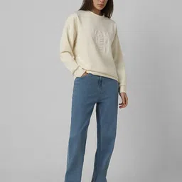 Van Heusen Woman Brand Logo Printed Round Neck Sweatshirt image 4