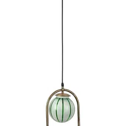 1ST TIME Grey & Green Textured Spherical Shaped Ceiling Lamp-picture-29