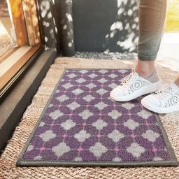 BIANCA Purple & Grey Printed Anti-SkidDoormats-picture-10