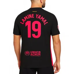dostitch Men Barcelona Printed V-Neck Dri-FIT T-shirt image 3