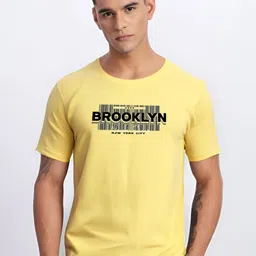 ADRO Typography Printed Round Neck Cotton T-shirt-picture-29