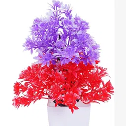 Dekorly Multi Plastic Artificial Flowers & Plants With Pot image 2
