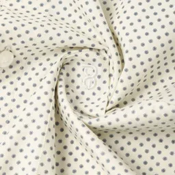 Peter England Men Regular Fit Micro Ditsy Printed Spread Collar Pure Cotton Formal Shirt image 5