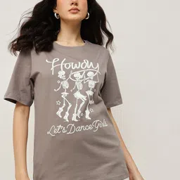 The Roadster Lifestyle Co Graphic Printed Pure Cotton Relaxed Fit T-Shirt-picture-22