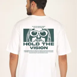 PRONK Men Printed Drop-Shoulder Sleeves T-shirt image 1