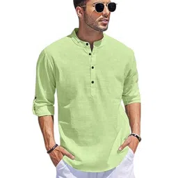 Bellstone Men Pack Of 2 Solid Casual Short Kurtas-picture-15