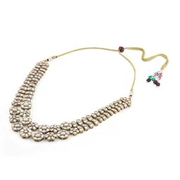 Zaveri Pearls Kundan-Studded & Beaded Jewellery Set image 2