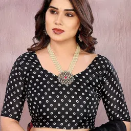 priyashi Printed Bhagalpuri Saree With Blouse Piece image 3