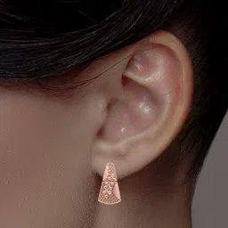 C KRISHNIAH CHETTY JEWELLERS PVT LTD Women 18KT Gold Conical Earrings - 5.66 g-picture-41
